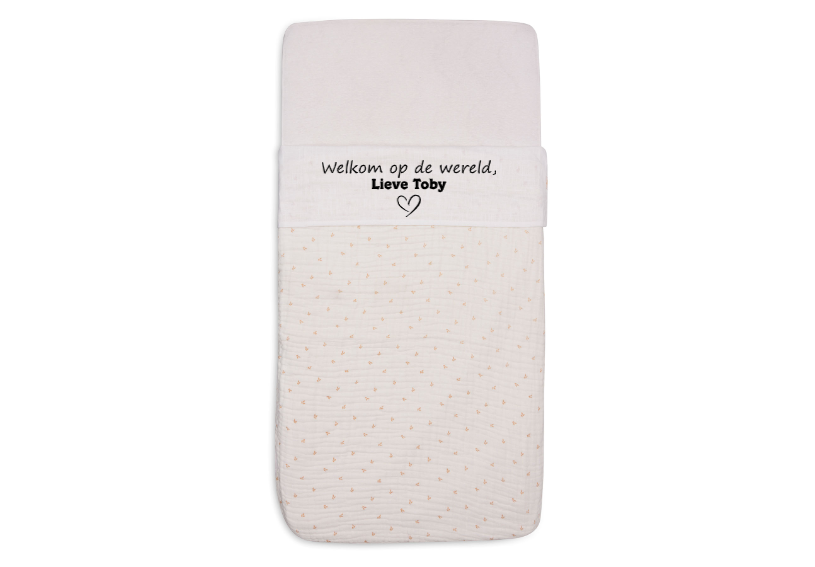 Laken Wieg 75x100cm Ivory