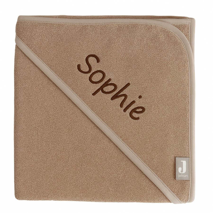 Badcape Badstof 75x75cm - Biscuit