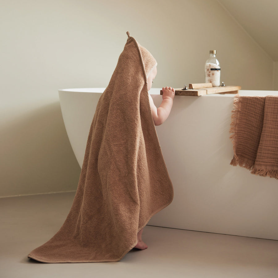Badcape Badstof 75x75cm - Biscuit