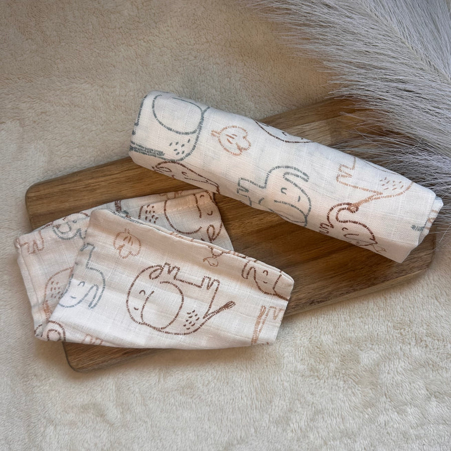 Hydrofiele doek + washand olifant