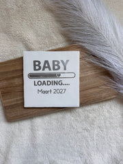 TEGEL | Zwangerschapsaankondiging Baby loading