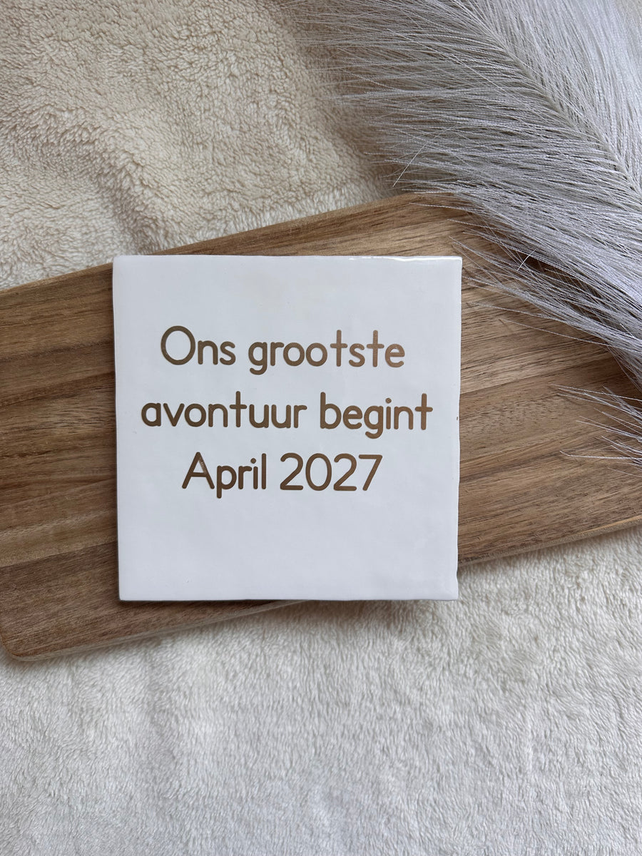 TEGEL | Zwangerschapsaankondiging ons grootste avontuur begint